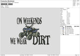 Dirt Truck Embroidery File 6 sizes