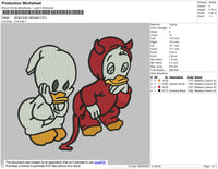 Donald Duck Halloween Embroidery