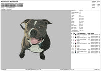 Dog 0606 Embroidery File 6 sizes