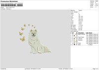 Dog 1612 Embroidery File 6 sizes