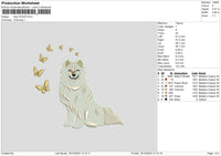 Dog 1612 Embroidery File 6 sizes