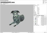 Dog 1705 Embroidery File 6 sizes