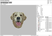 Dog 2910 Embroidery File 6 sizes