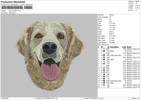 Dog 2910 Embroidery File 6 sizes