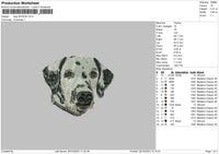 Dog 2910b Embroidery File 6 sizes