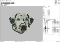 Dog 2910b Embroidery File 6 sizes