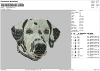 Dog 2910b Embroidery File 6 sizes