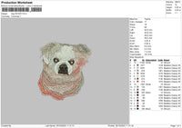 Dog 3010 Embroidery File 6 sizes