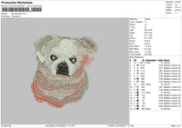 Dog 3010 Embroidery File 6 sizes