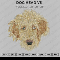 Dog Head V3 Embroidery