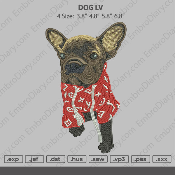dog lv Embroidery