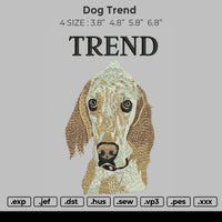 Dog Trend Embroidery