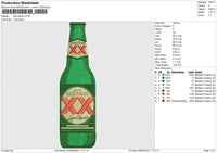 Dos Equis Embroidery