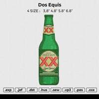 Dos Equis Embroidery