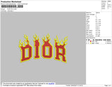 Dior Flames Embroidery