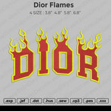 Dior Flames Embroidery