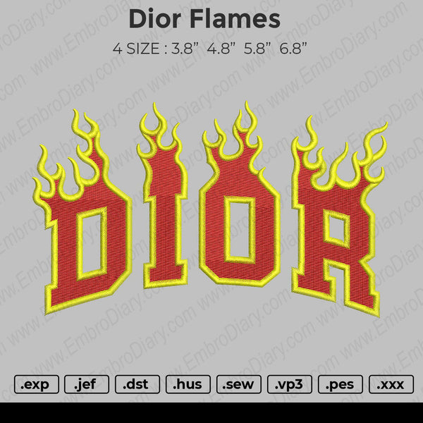 Dior Flames Embroidery