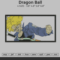 Dragon Ball rectangle Embroidery