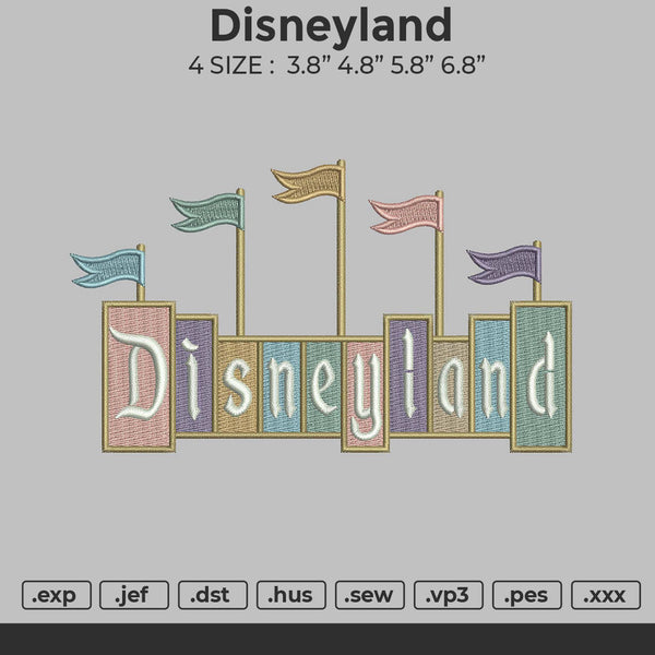 Disneyland Embroidery