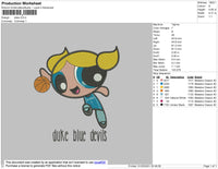 Power Puff Dfuke Embroidery