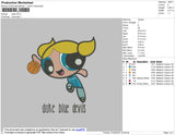 Power Puff Dfuke Embroidery