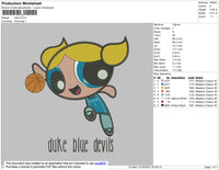 Power Puff Dfuke Embroidery