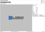 El Robinson Embroidery File 6 sizes