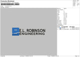 El Robinson Embroidery File 6 sizes