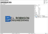 El Robinson Embroidery File 6 sizes