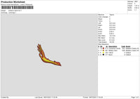 Ember Hand Embroidery File 6 sizes