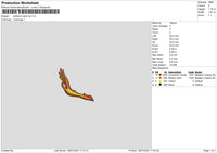 Ember Hand Embroidery File 6 sizes