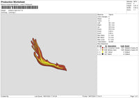 Ember Hand Embroidery File 6 sizes