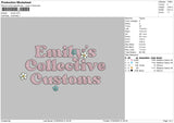 Emelytext Embroidery File 6 sizes