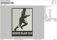 Emmee B Embroidery File 6 sizes