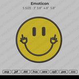 emoticon v3 Embroidery