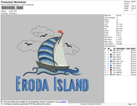 Eroda island embroidery