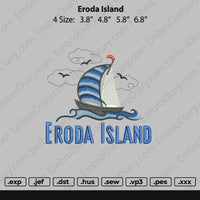 Eroda island embroidery