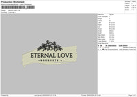 Eternaltext Embroidery File 6 sizes