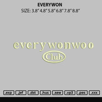 Everywon Embroidery File 6 sizes