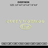 Everywon Embroidery File 6 sizes