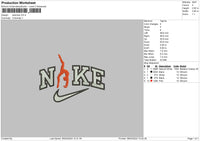 Nike Yoga Embroidery File 6 sizes