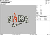 Nike Yoga Embroidery File 6 sizes