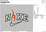 Nike Yoga Embroidery File 6 sizes