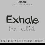 Exhale Embroidery