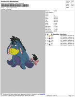 Eeyore Sitdown Embroidery