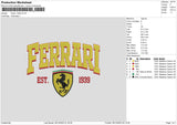 Ferrari39 Embroidery File 6 sizes