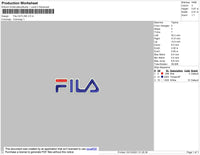 Fila Outline Embroidery