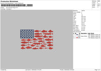 Fish American Flag