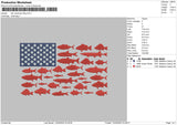 Fish American Flag