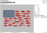 Fish American Flag